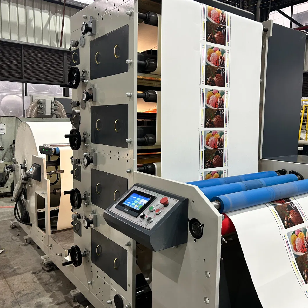 PE Coated Cardboard Cup Coffee Cup Paper Cup 4 Color Flexographic Printing Machine with Die Cutting