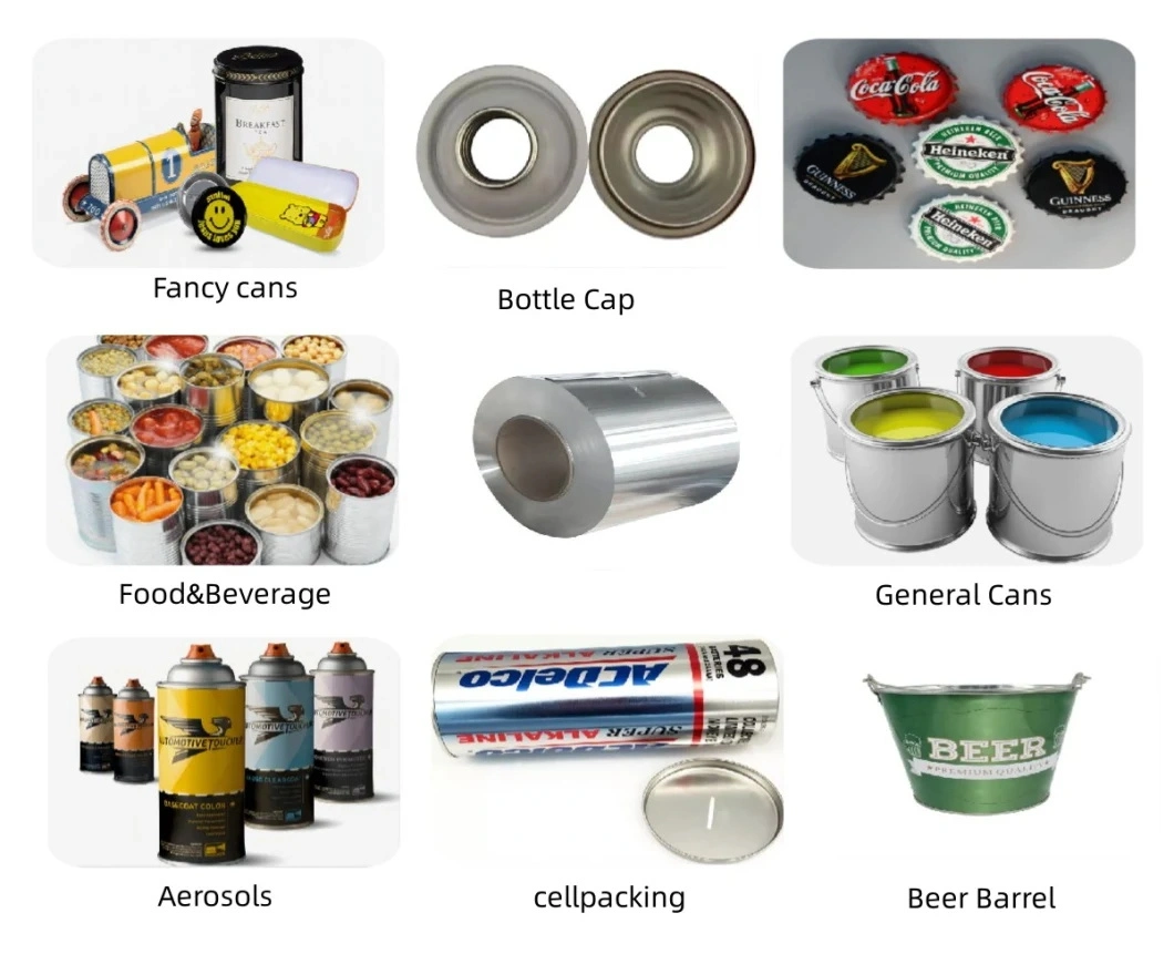 4colors/5colors/6colors Fine Quality Printing Tinplate for Chemical Can and Food Can Making