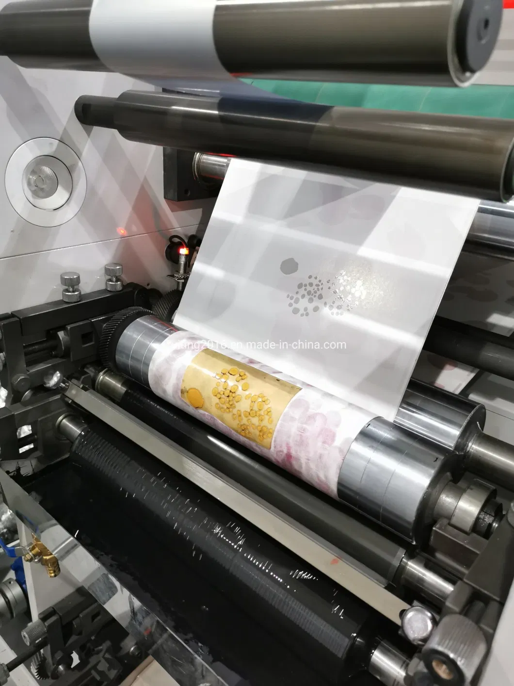 Automatic High Speed Two Color Coffee Paper Cup Flexographic Printers Fan Paper Cup Roll to Roll Printing Machine