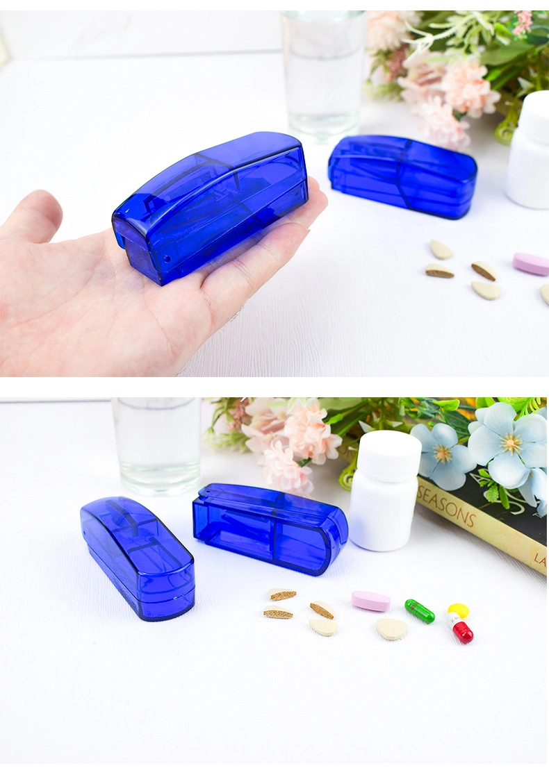 Factory Wholesale Cheap Pill Cursher High Quality Transparent Promotional Pill Cutter