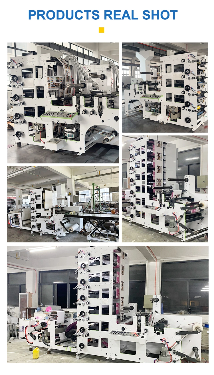 Automatic Paper Cup Screen Plastic Film Printing Machine 4 Color Flexo Printer