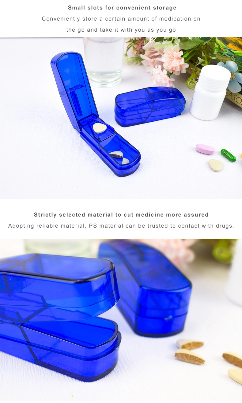 Factory Wholesale Cheap Pill Cursher High Quality Transparent Promotional Pill Cutter