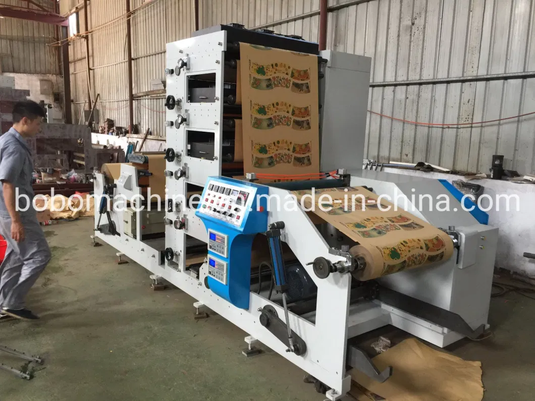 Jumbo Wide Roll Automatic Flexo Paper Cup Printer Machine