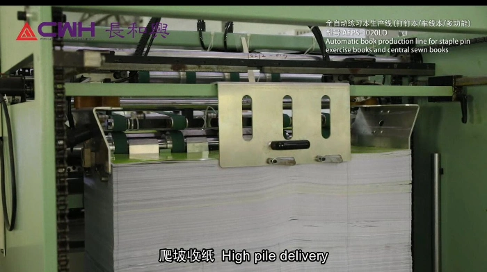 Exercise Book Paper Flexo Printing Machine with Two Cover Feeder