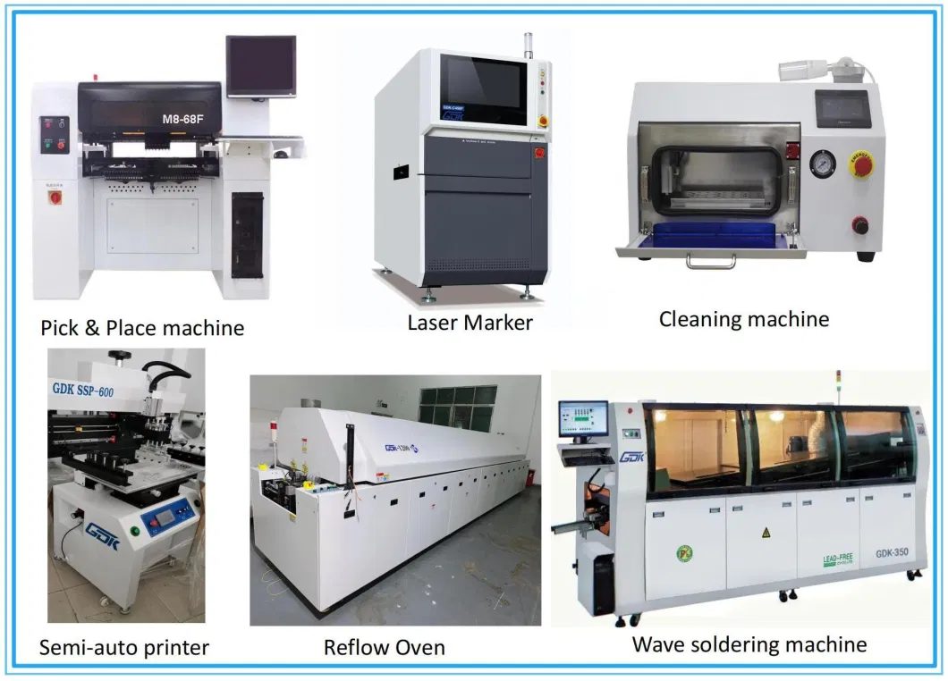 GDK High Quanlity SMT Stencil Printer PCB Solder Paste Printing Machine High Precision Screen Printer for SMT Production Line Mxe Plus