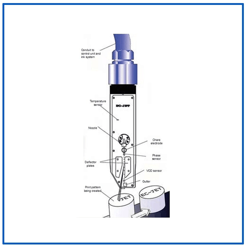 Dual-Head Continuous Ink-Jet Printer for Canned Fruit Cap (EC-JET910)