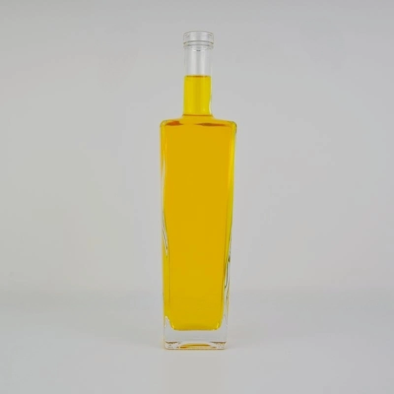 500ml Crystal Clear Liquor Bottle for Brandy Whisky Vodka