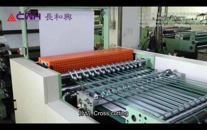 Exercise Book Paper Flexo Printing Machine with Two Cover Feeder