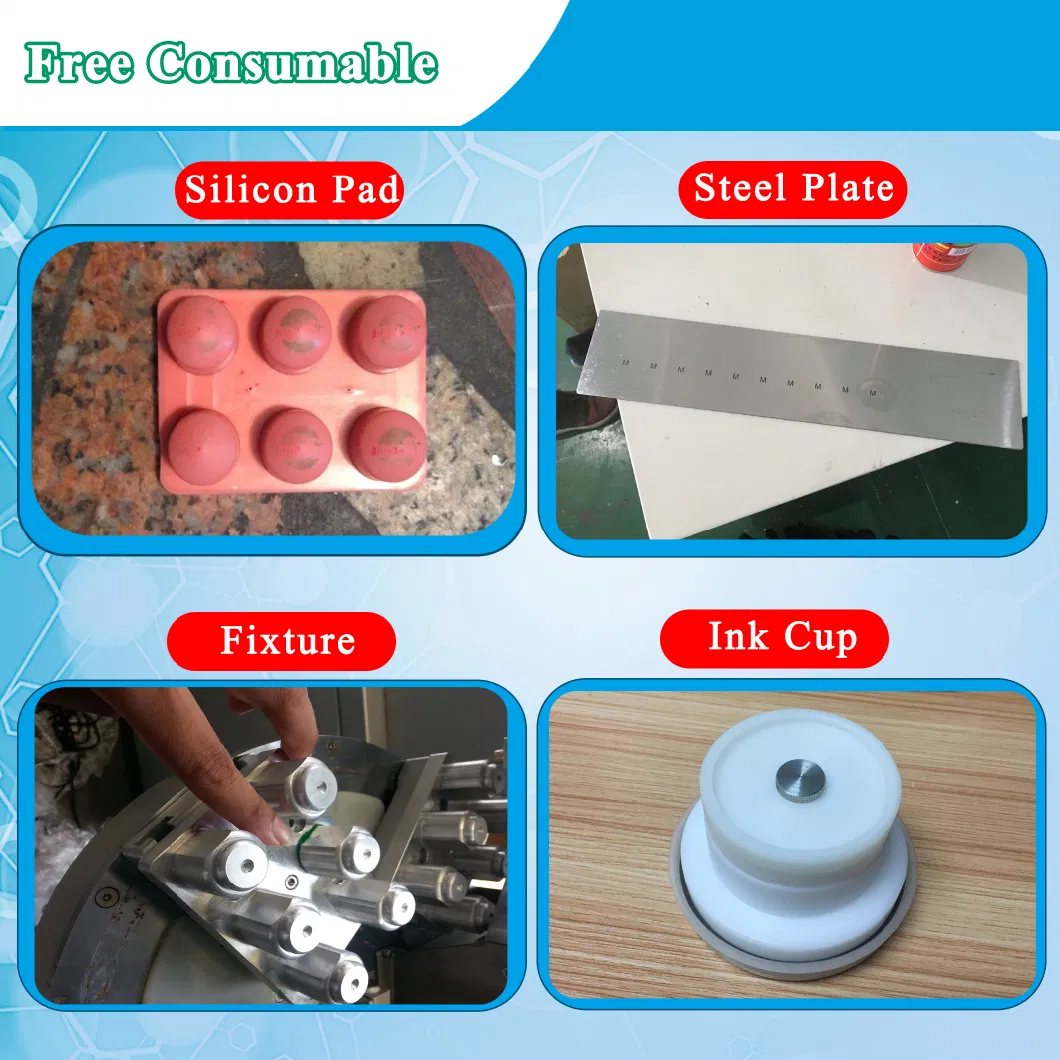 Automatic Four Color Bottle Cap Pad Printing Machine