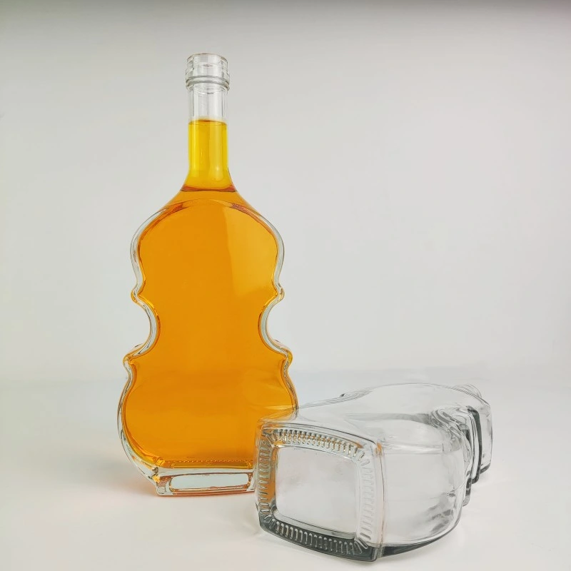 500ml Crystal Clear Liquor Bottle for Brandy Whisky Vodka