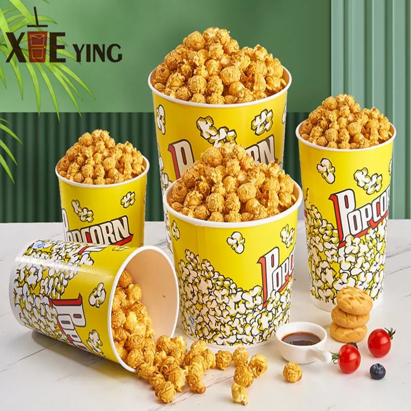 Custom Printed 24-170 Oz Disposable Popcorn Bucket of High Quality