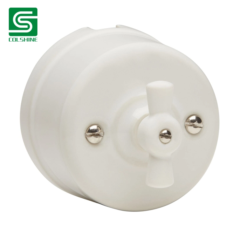 White Porcelain Switch 250V Vintage Wall Switch