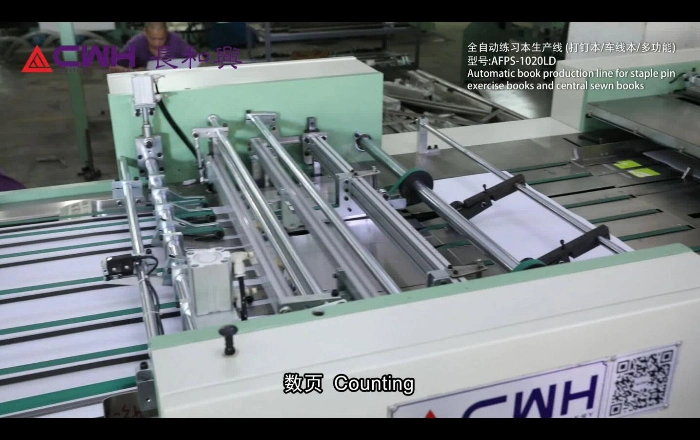 Exercise Book Paper Flexo Printing Machine with Two Cover Feeder