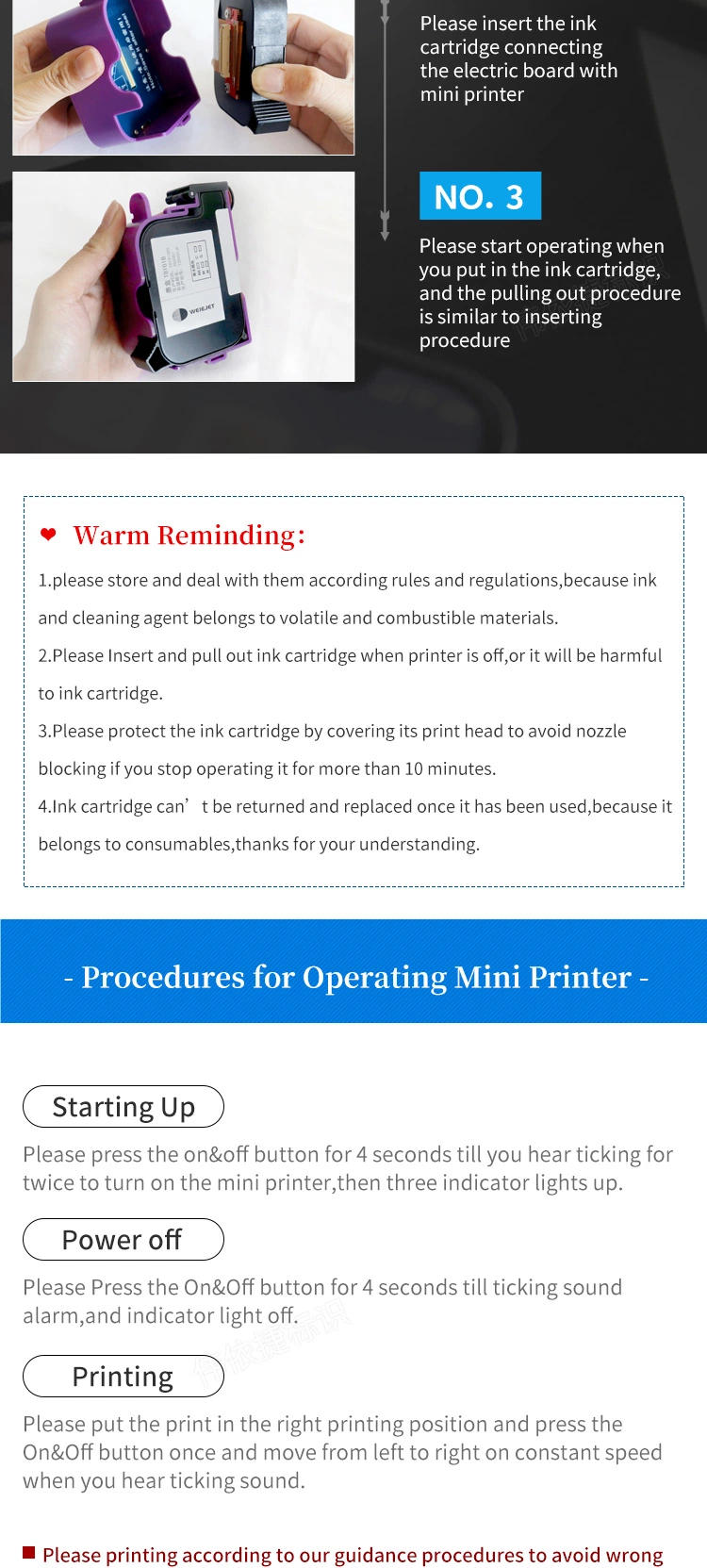 Date Printer Handheld Code Printer Tij Printer; Bar Code/Qr Code