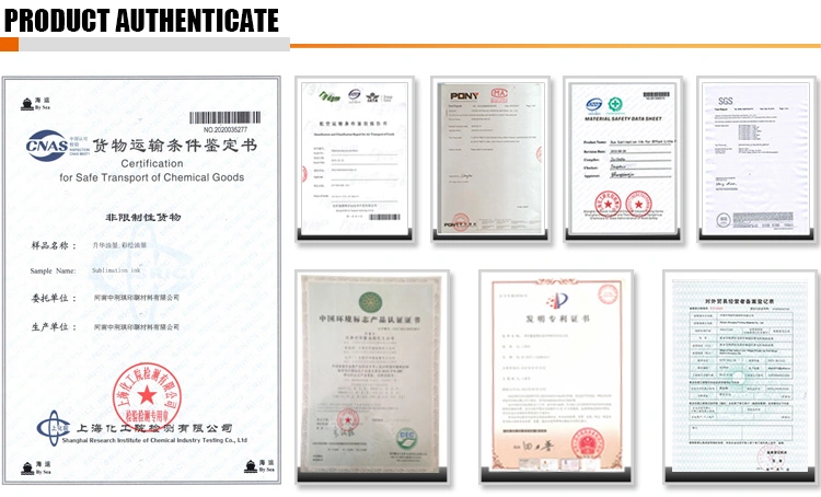 MSDS Available Heat Transfer Printing Ink Sublimation Ink