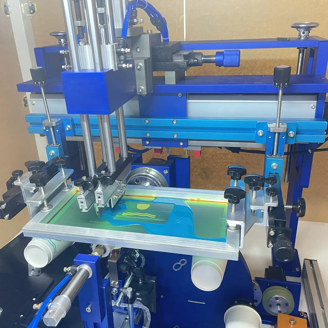 Automatic Screen Printing Machine for Plastic Lid