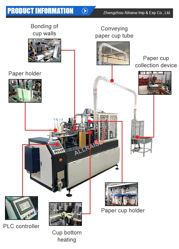 Single and Double Coated Paper Cup Forming Making Machine