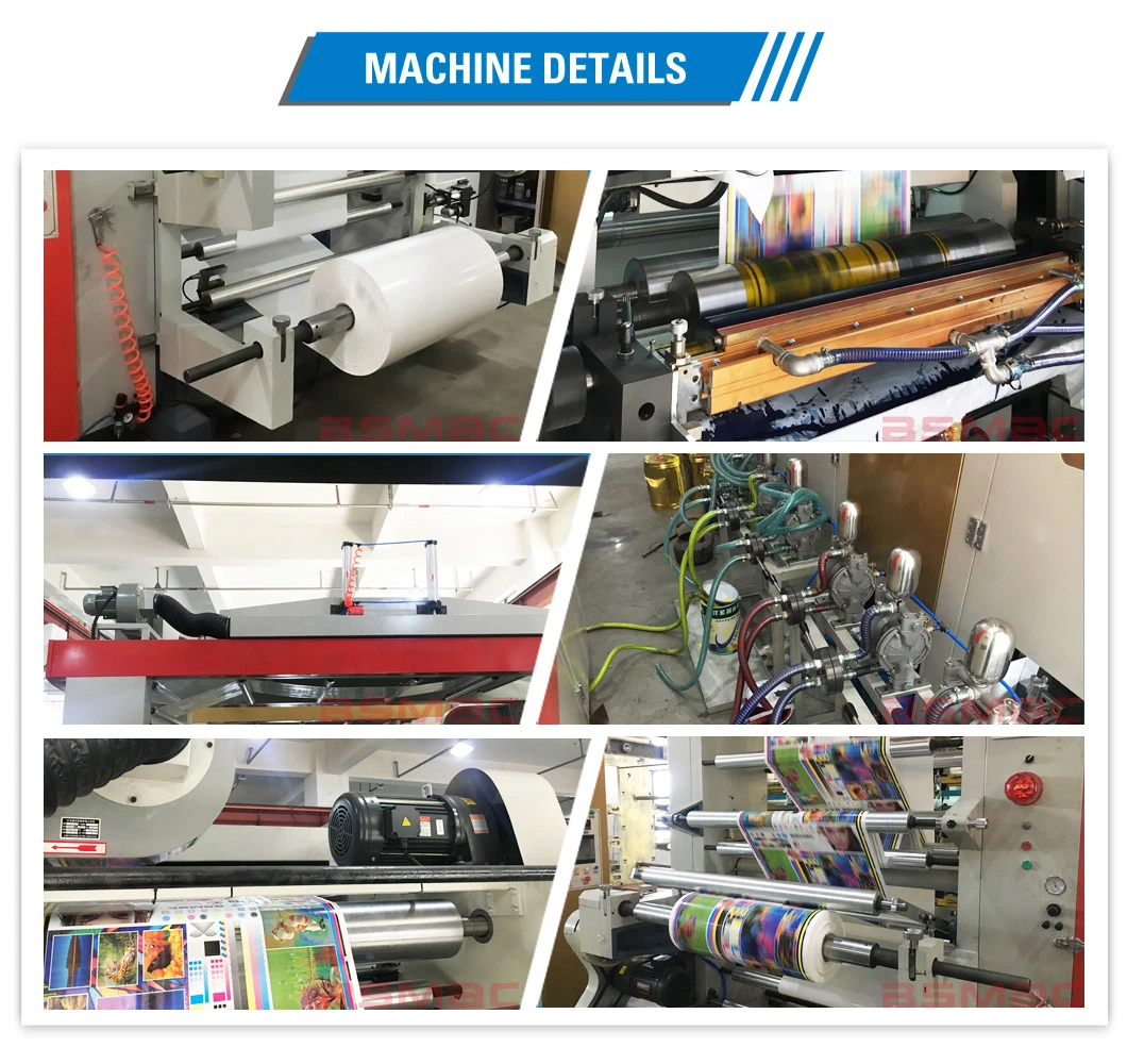 High Speed Stack Type Paper Cup Plastic PE Film PP Nonwoven Flexo Printing Machine