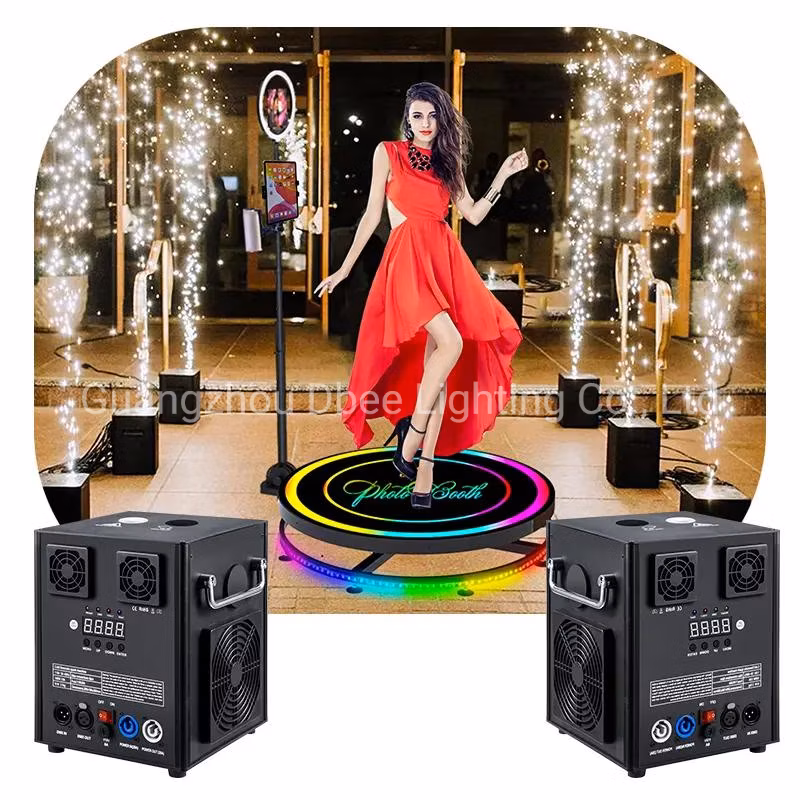750W Moving Head Spark Fountain Machine Cold Fireworks with DMX Remote Control 750W Party Decoration Moving Head Spark Machine DMX 512 Cold Spark Machine