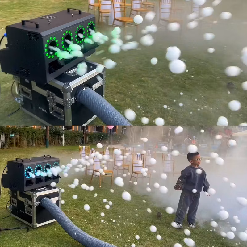 DMX Moving Head Disco Stage Special Effect Wedding Party Smoke Bubble Machine