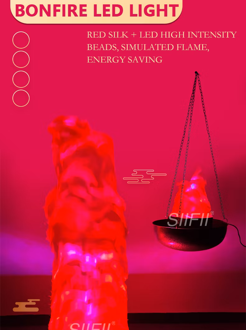 Funny Creative Flame Lamp with Artificial Fake Fire Light Party Halloween Decoration Realistic Effect
