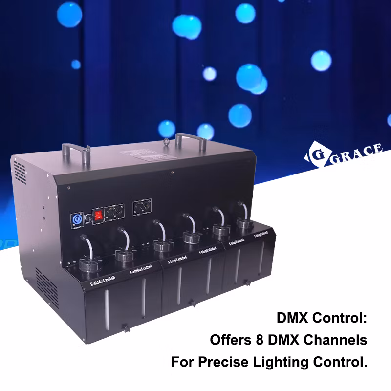 DMX Moving Head Disco Stage Special Effect Wedding Party Smoke Bubble Machine