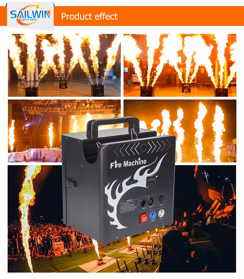 Head Fire Machine Fountain Magic Special Effects Wedding Stage Show High End Electric Fireworks Cold Sparkler Gold