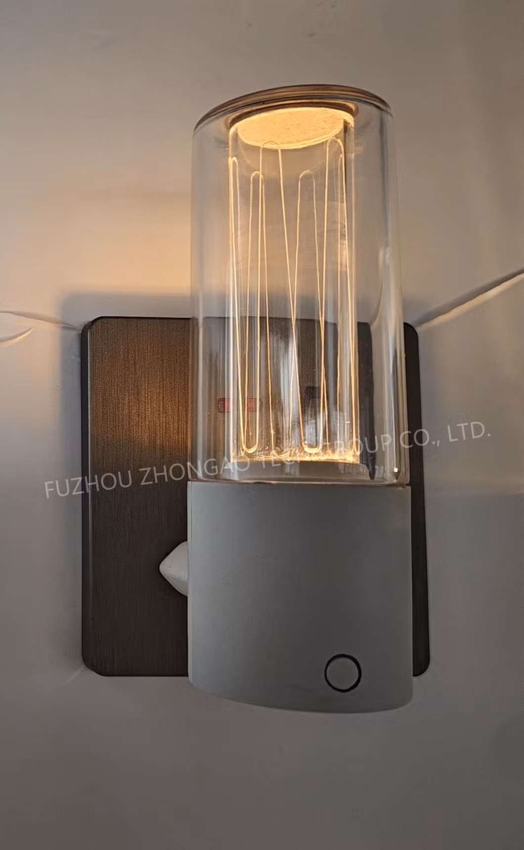 Flame Effect Light Breathing Wall Night Light-Round