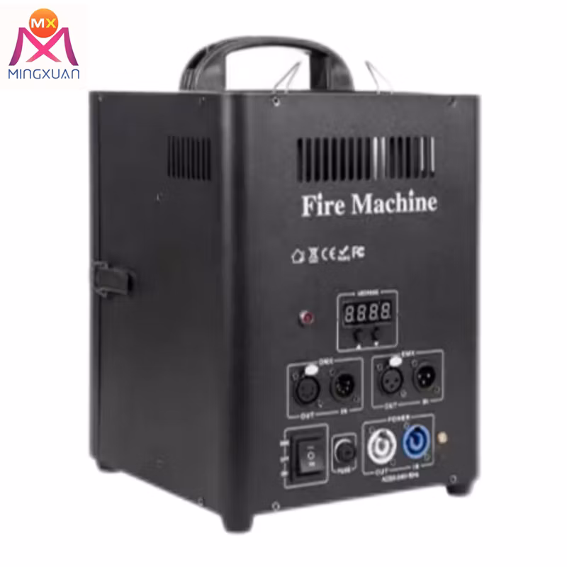 Dual-Way Flame Thrower 120W DMX Double Head Fire Machine Stage Effect DJ Disco Party