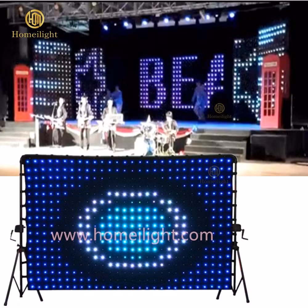 Pixel LED Video Curtain Backdrop Cloth Sfondo Del Palco LED