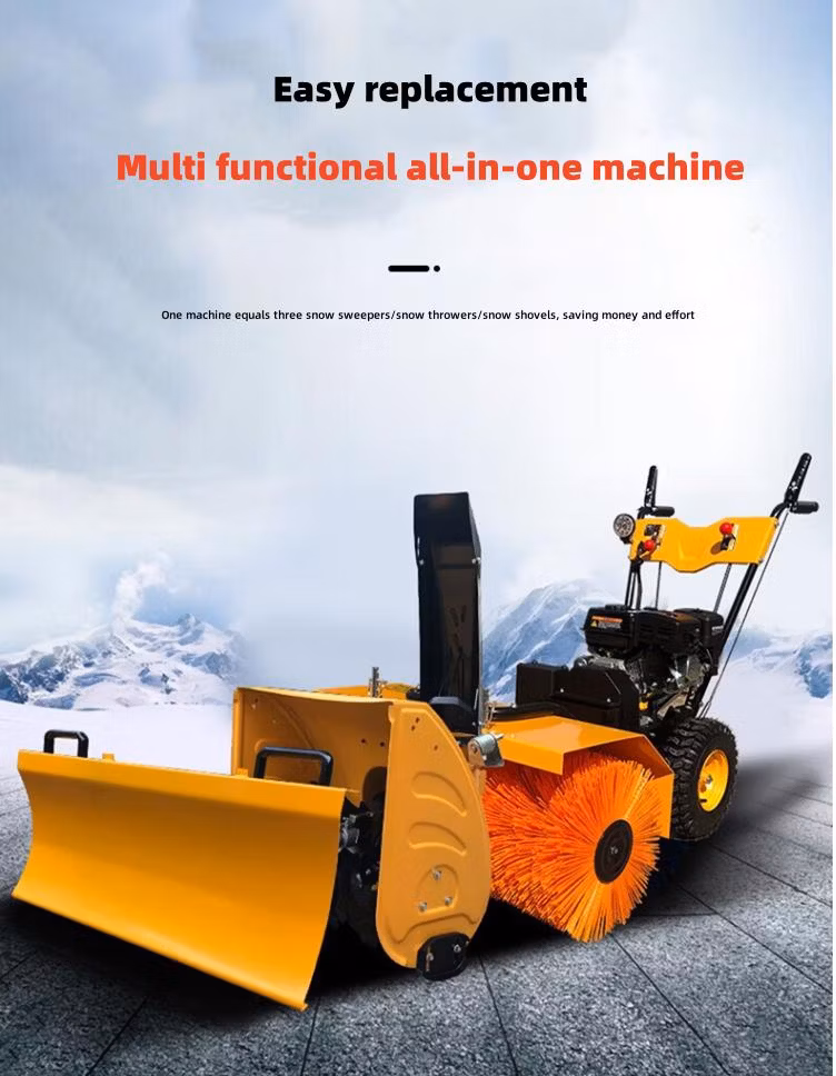 Professional Hand Held Road Snow Thrower Machine Snow Plow Removal Machine for Sale