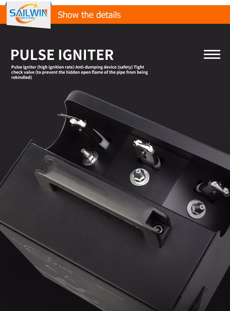 Head Fire Machine Fountain Magic Special Effects Wedding Stage Show High End Electric Fireworks Cold Sparkler Gold