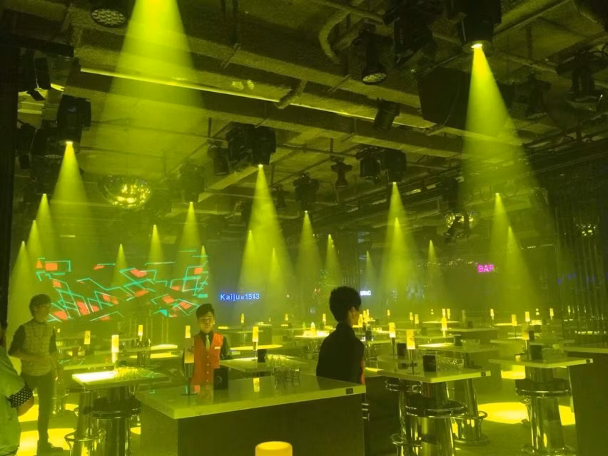 Professional Party Disco DJ DMX512 7r 230W Beam Moving Head Stage Lighting Equipment