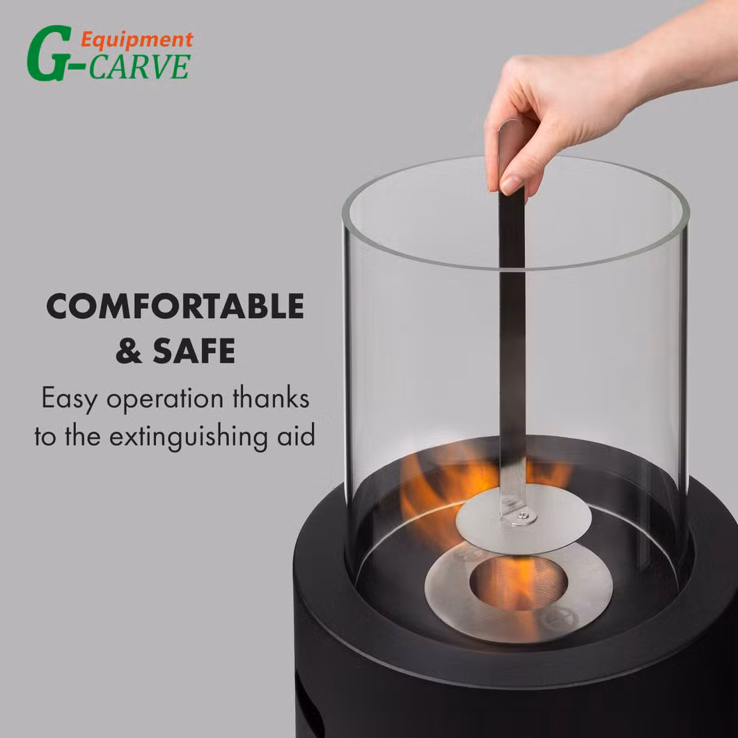 Electric Fireplace Fireplace with LED Flame Effect Battery Powered Lamp