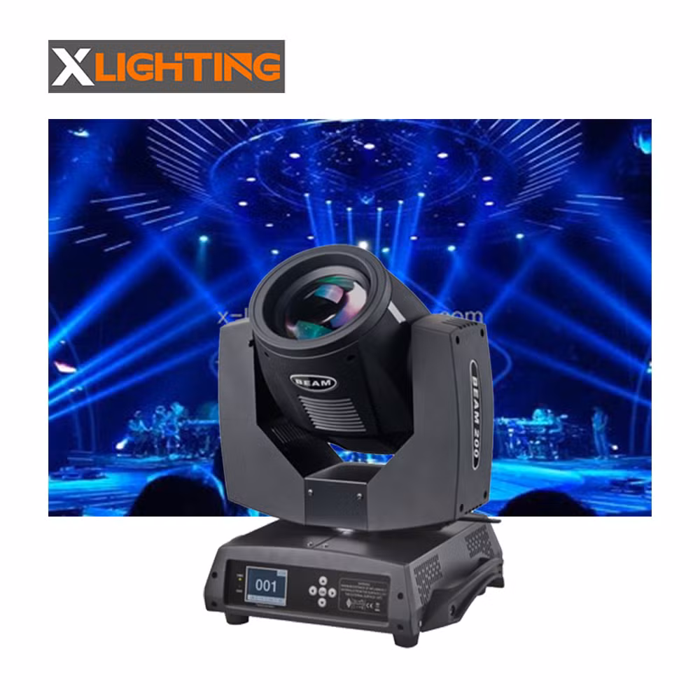 Professional Party Disco DJ DMX512 7r 230W Beam Moving Head Stage Lighting Equipment