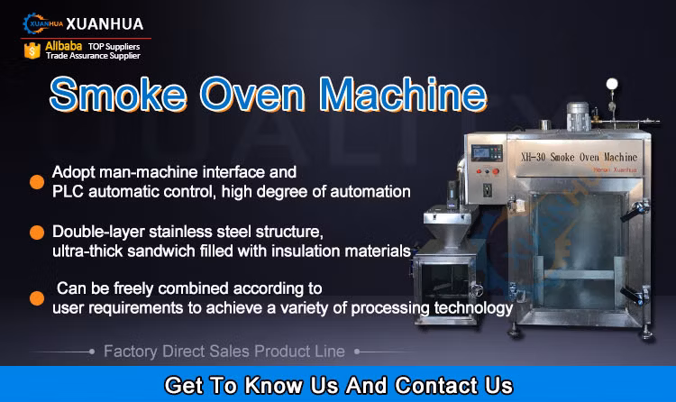 Automatic Industrial Fish Meat Smoker Machine Electric Cold Fish Smoking Oven Machine