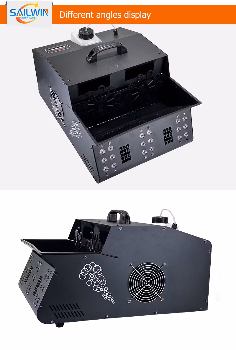Sailwin 2000W LED Stage Lights DMX Disco Party Fog Smoke Bubble Machine for Bar Entertainment
