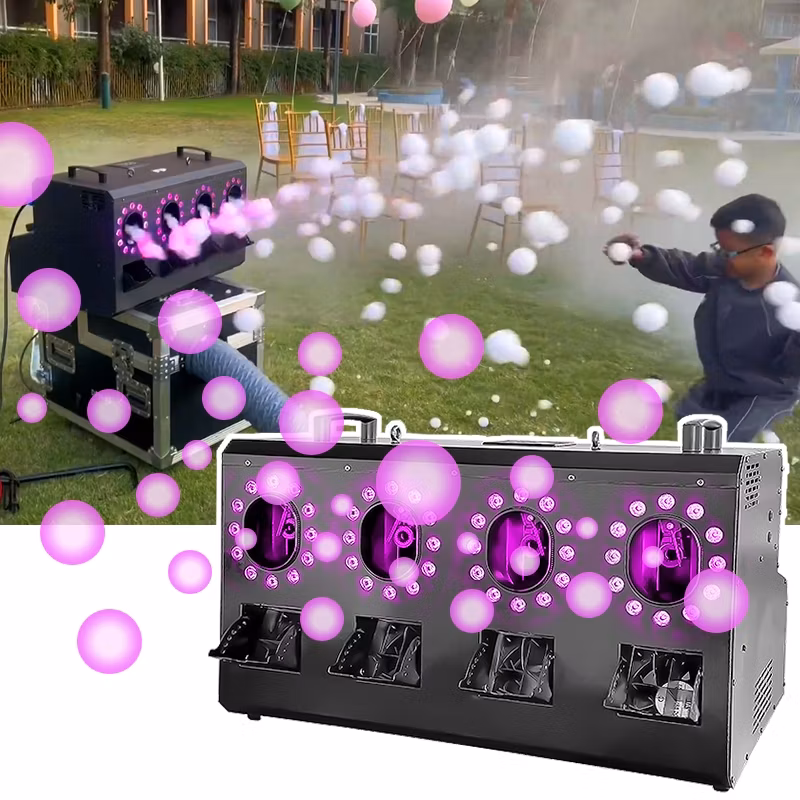 DMX Moving Head Disco Stage Special Effect Wedding Party Smoke Bubble Machine