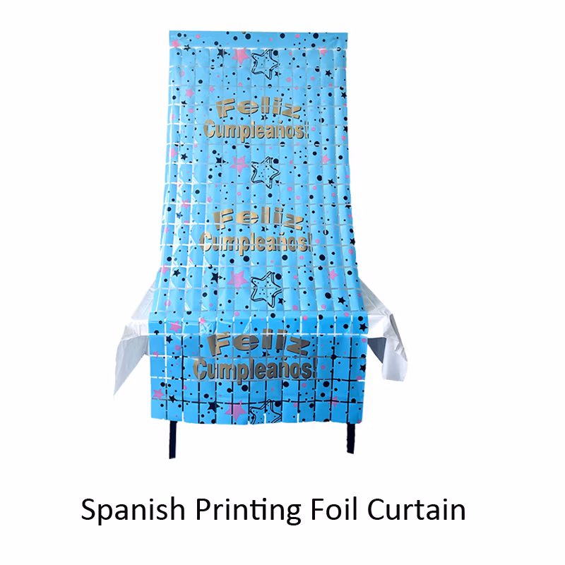 Foil Fringe Curtain Backdrop for Wedding Birthday Gender Reveal Party Decoration