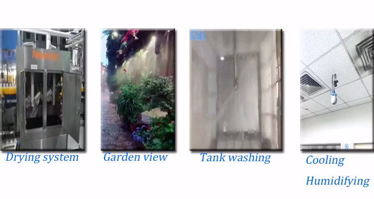 PP Cooling System Accessory and Dust Prevention Dry Fog Humidifier Nozzle