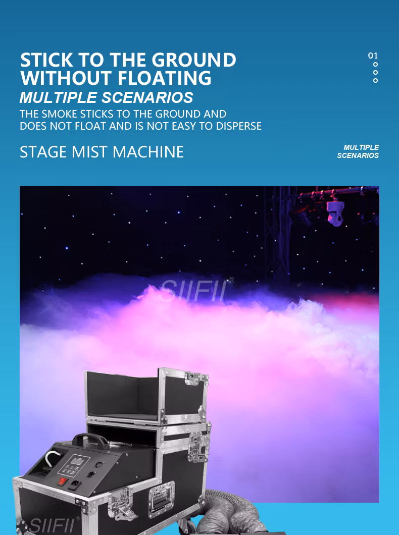 Professional Wholesale Price 1500W Low Lying Fog Smoke Mist Machine Ground Smoke Wedding Concert Water Base Low Fog Machine