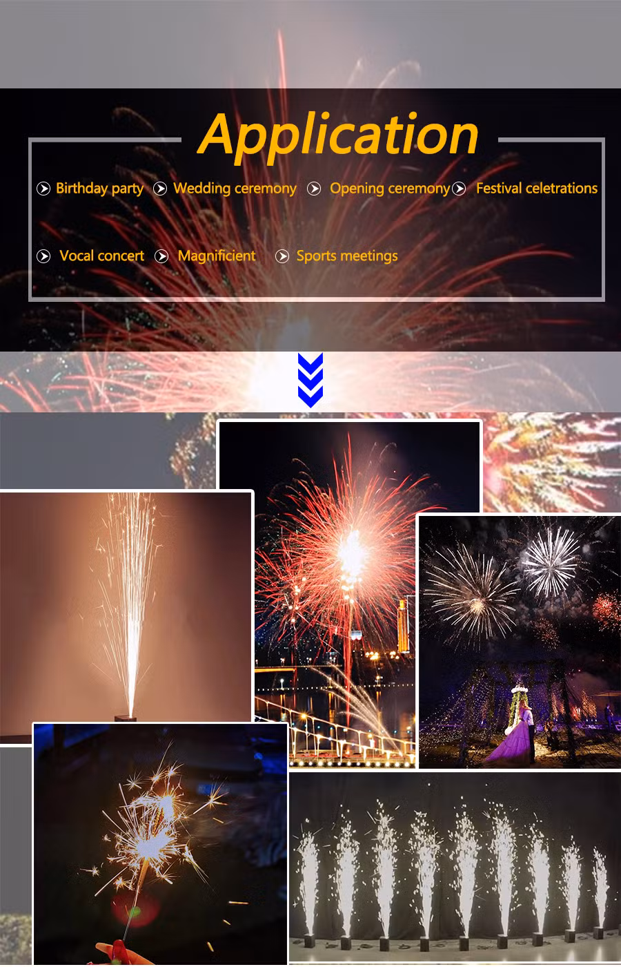 DMX512 Cold Sparkular Pyrotechnics Controller 600W