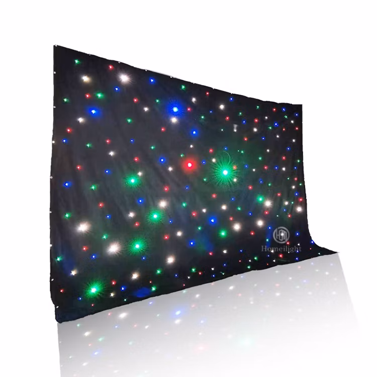 Best Suppler Flexible RGB 3in1 Full Color Glittery LED Curtain