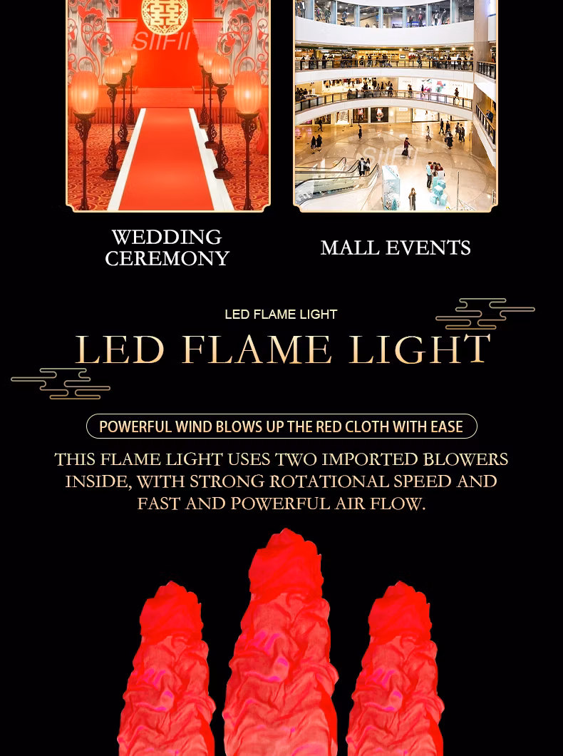 Funny Creative Flame Lamp with Artificial Fake Fire Light Party Halloween Decoration Realistic Effect