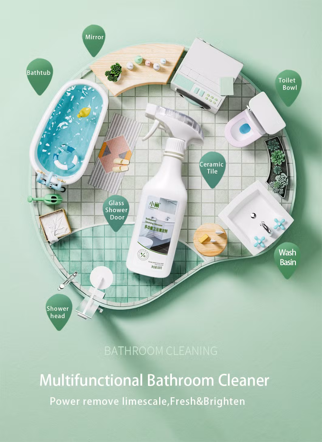 Fast-Acting Toilet Cleaner Liquid for Powerful Cleaning and Freshness