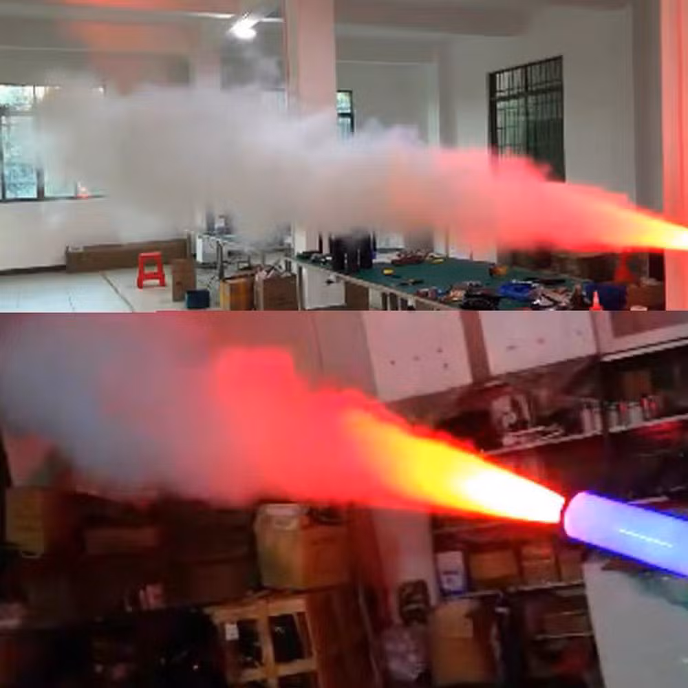 Cannon Gun Jet Spray Confetti Stage CO2 Fog Smoke Machine