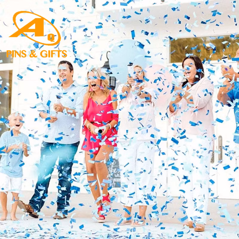 Wholesale Shape Rose Gold Chips Tablecloth Little Mix Pack White Verde Bulk Vase Set Paper Pet Foil Custom Star Wedding Confetti Colorful Paper Confetti Cannon