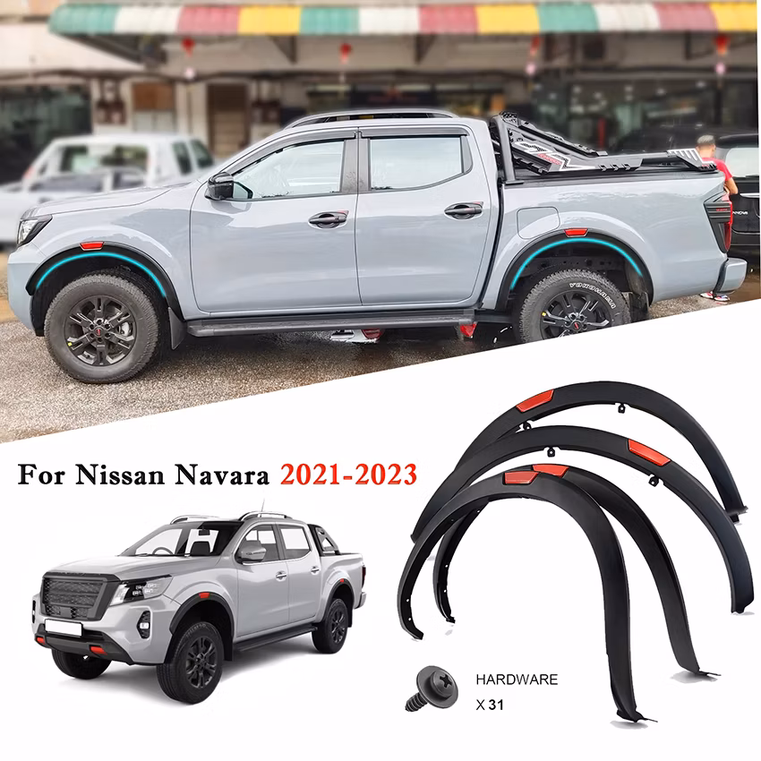 Truck Spare Parts 4 PCS Full Sets Fenders Mud Guards Fender Flares Fit Np300 2015-2020
