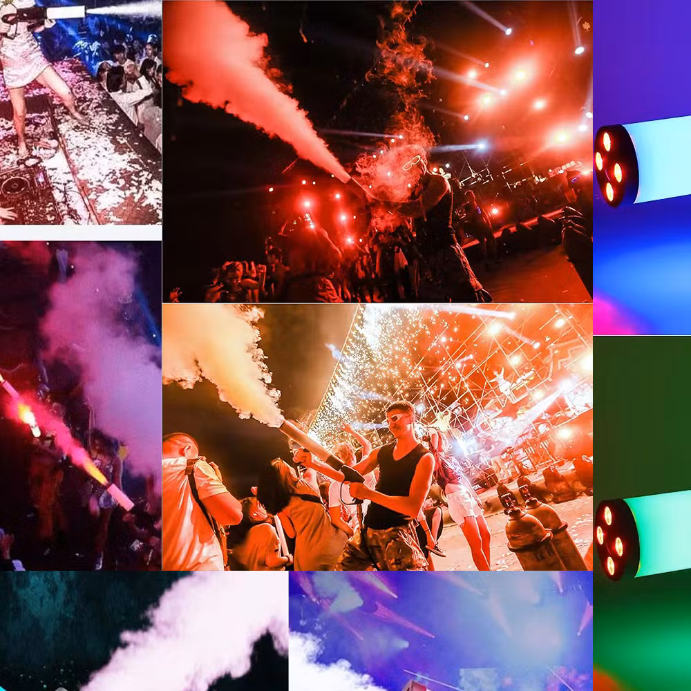 Cannon Gun Jet Spray Confetti Stage CO2 Fog Smoke Machine
