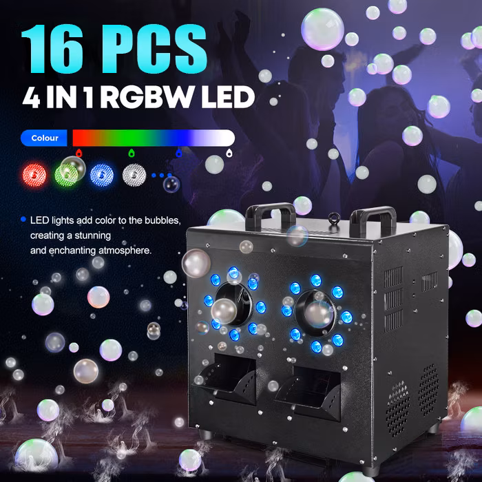 2 Heads Bubble Smoke Machine with Wedding